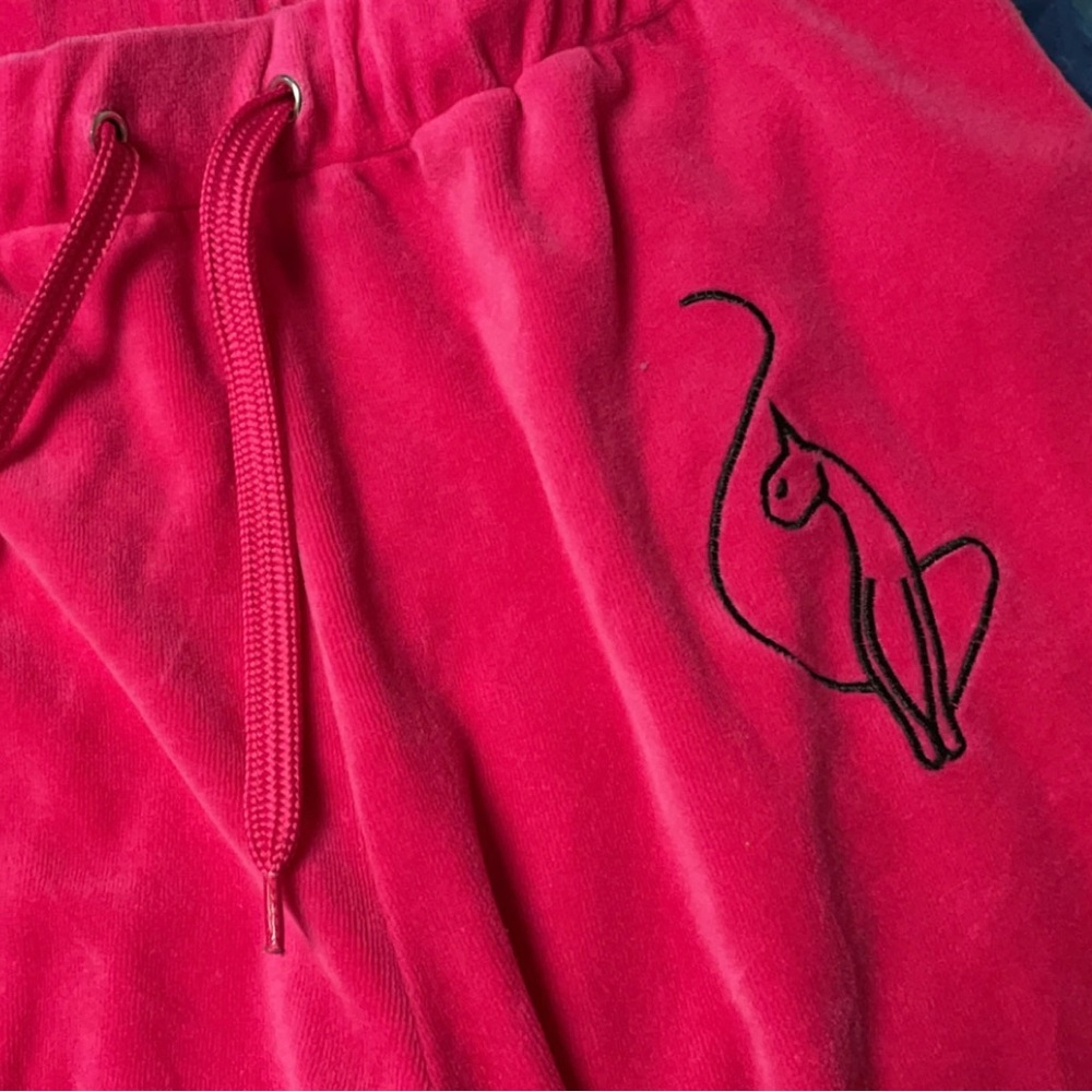 baby phat velvor pink sweatpants